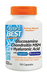 Glucosamin-Chondroitin MSM và Axit Hyaluronic 150 Viên Nang DOCTOR'S BEST